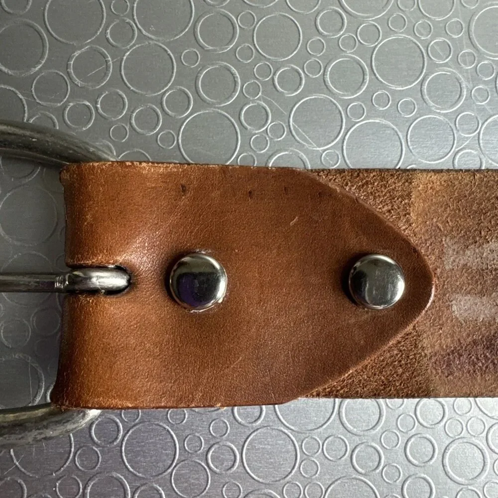 Vtg Chambers Belt Co Grand Teton National Park Tooled Leather 40 Gorpcore Brown
